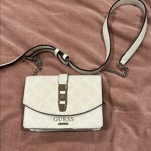 GUESS White Crossbody Bag